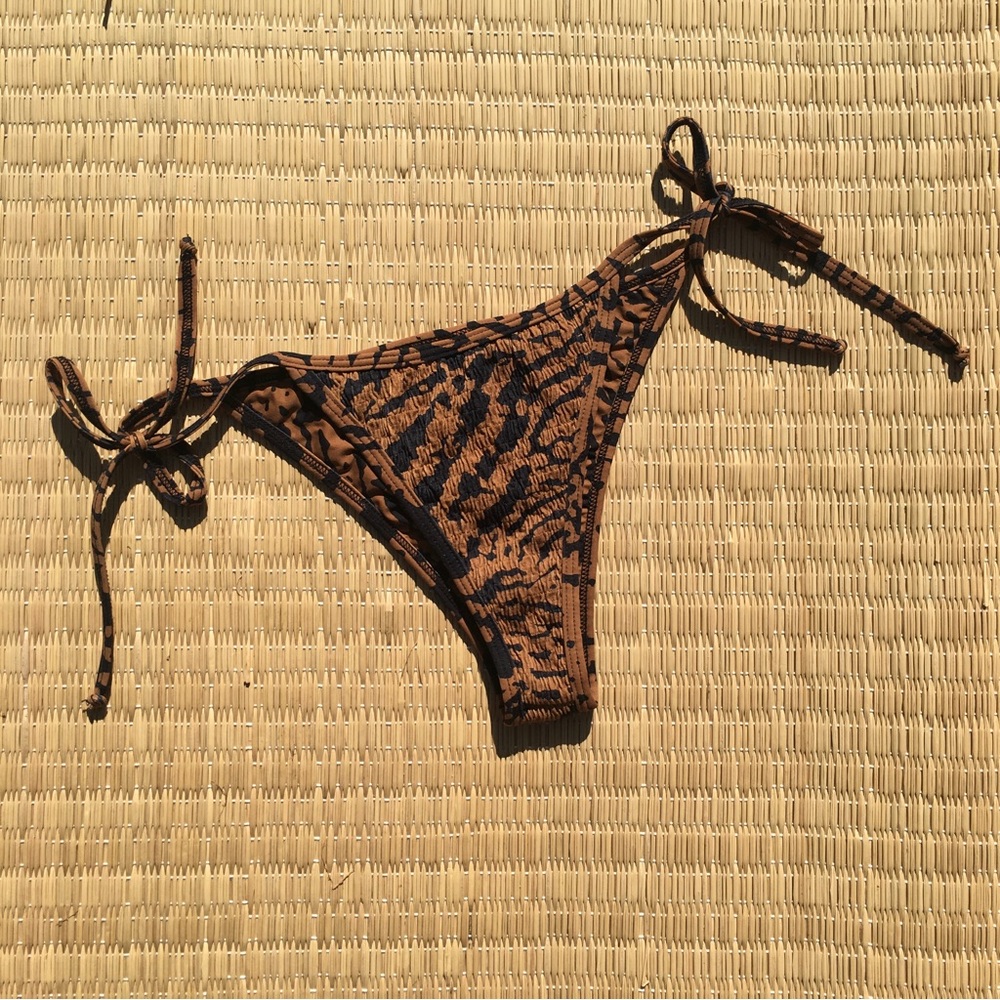 Montce Tigre Scrunch String Bikini Bottom